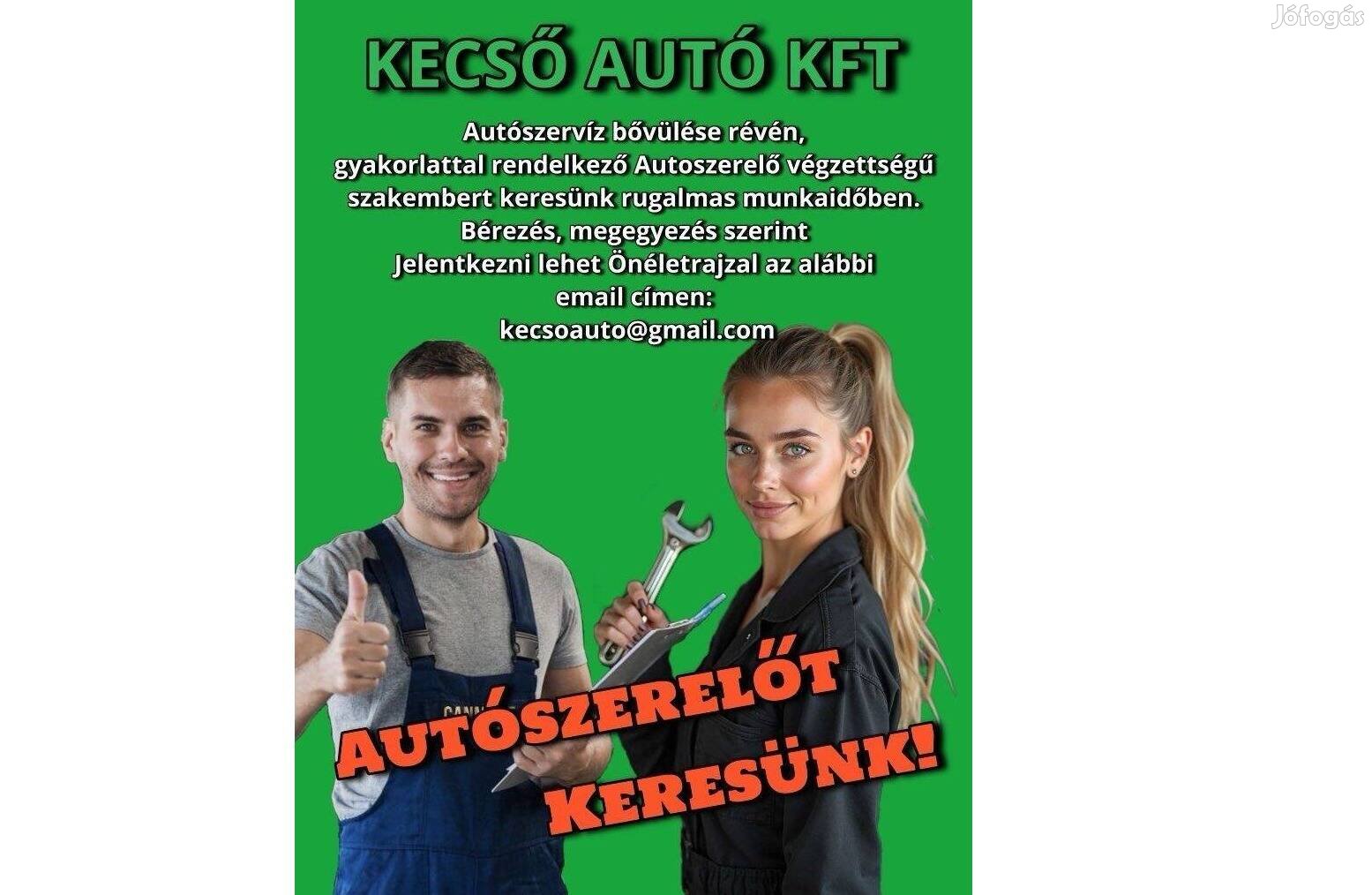 Autószerelő állás