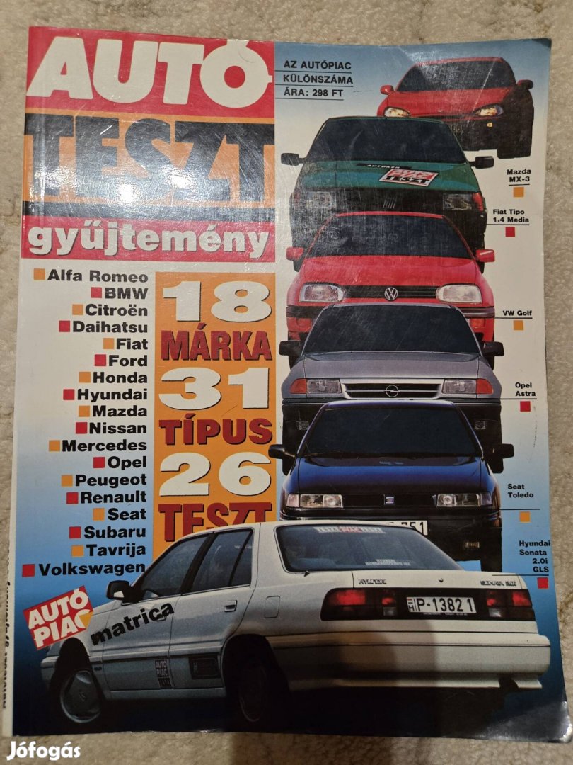 Autóteszt gyűjtemény 1991/92