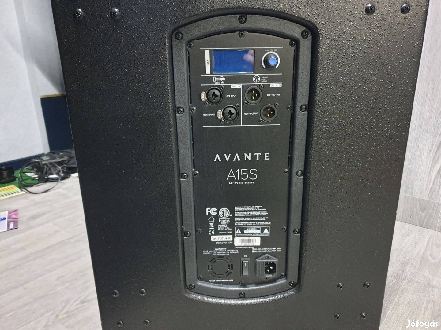 Avante A15S aktív mély, huzattal, 500W RMS, 15" mély, 268.000 Ft