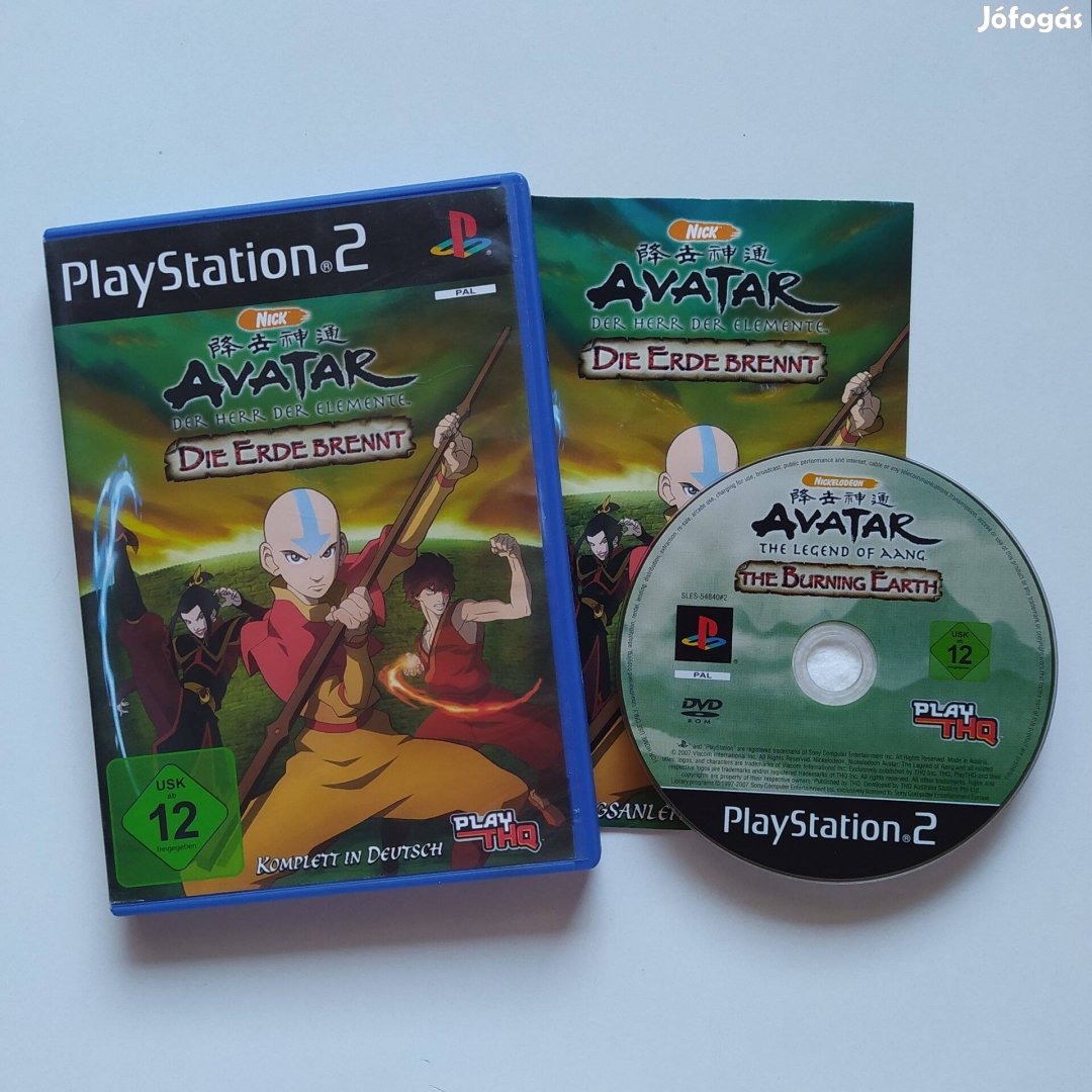 Avatar The Last Airbender The Burning Earth PS2 Playstation 2