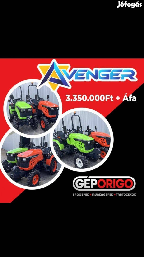 Avenger A26V Új kis traktor Mitsubishi motorral!