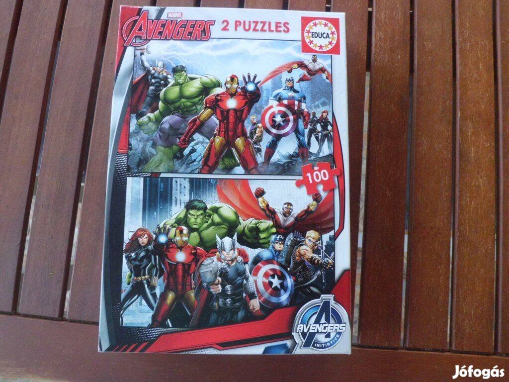 Avengers Marvel puzzle 2 x 100 db-os újszerű, hiánytalan