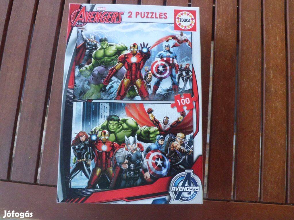 Avengers Marvel puzzle 2 x 100 db-os újszerű, hiánytalan