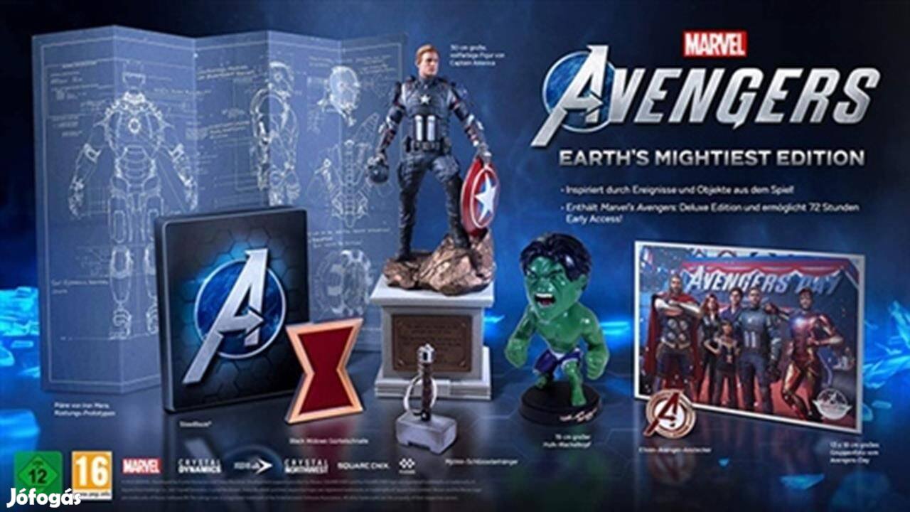 Avengers (No DLC) Mightiest Ed. (Wstatue,Bobblehead,Pin,Buckle,Keyring