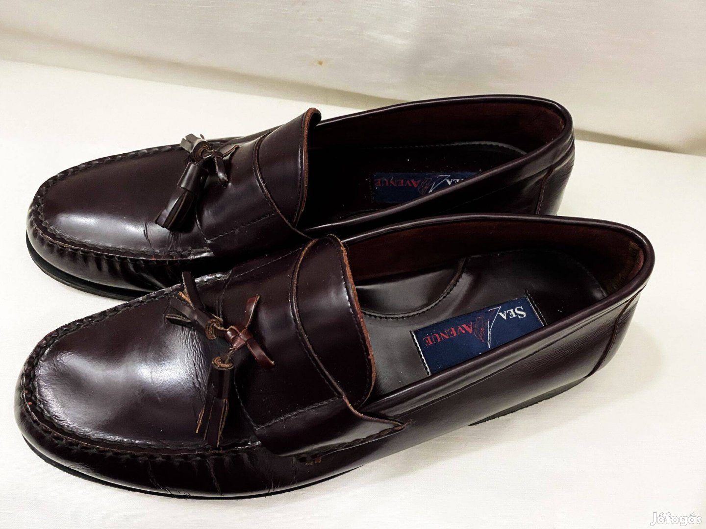 Avenue olasz világ márkájú Szép karbantartott Mokaszin cipő