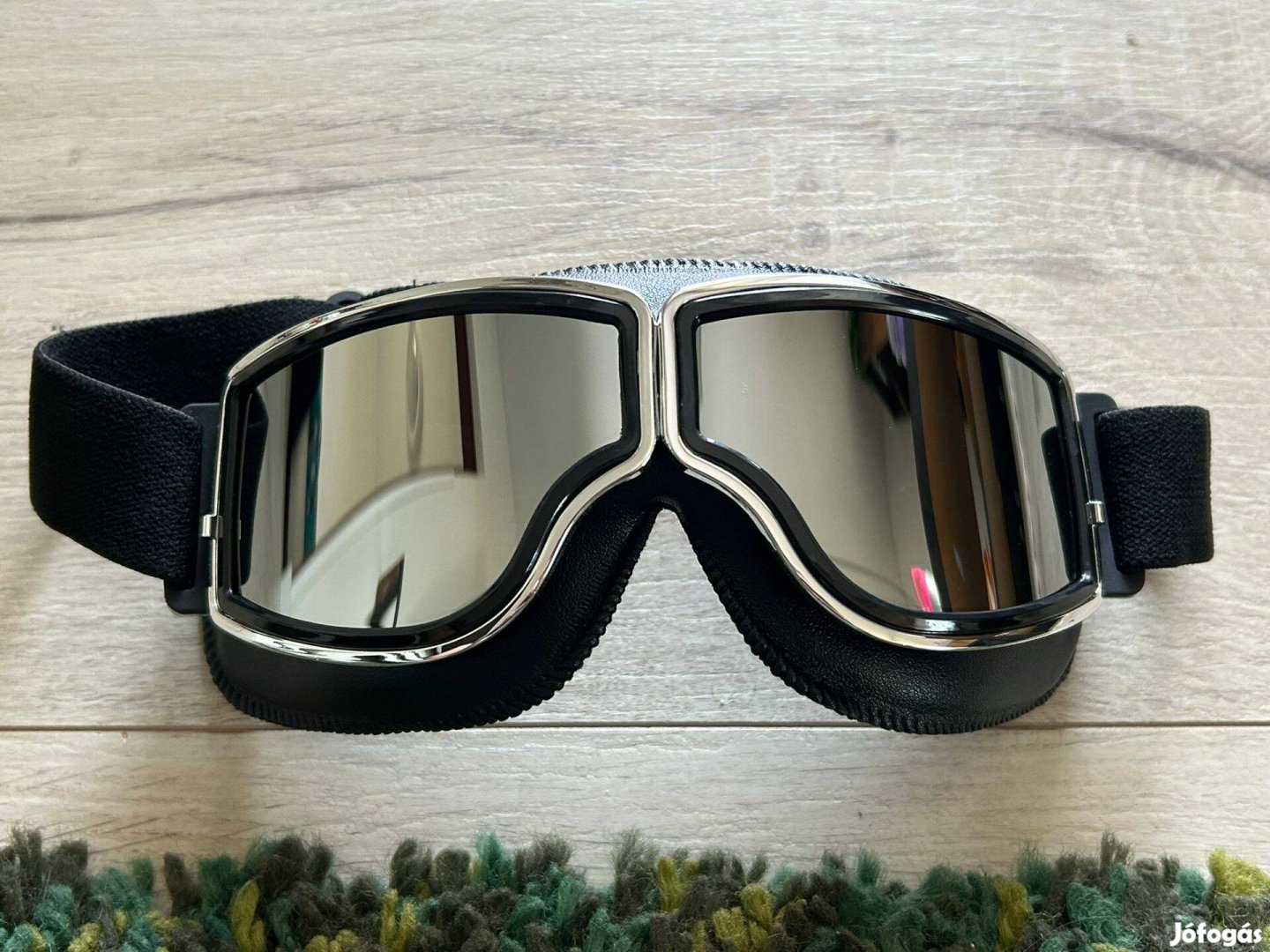 Aviator retro motoros szemüveg motorkerékpár bukósisak napszemüveg Új