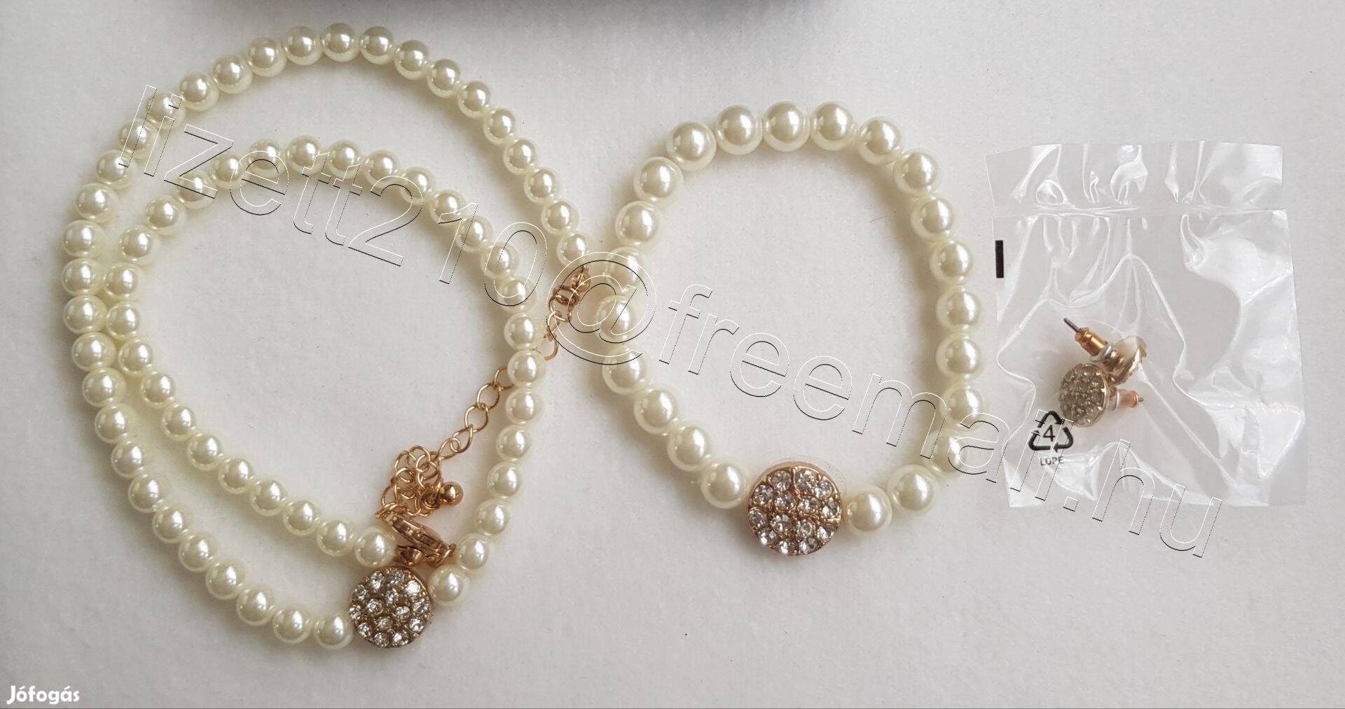 Avon Blayse női ékszerszett fehér gyöngy vadonatúj bontatlan csomag