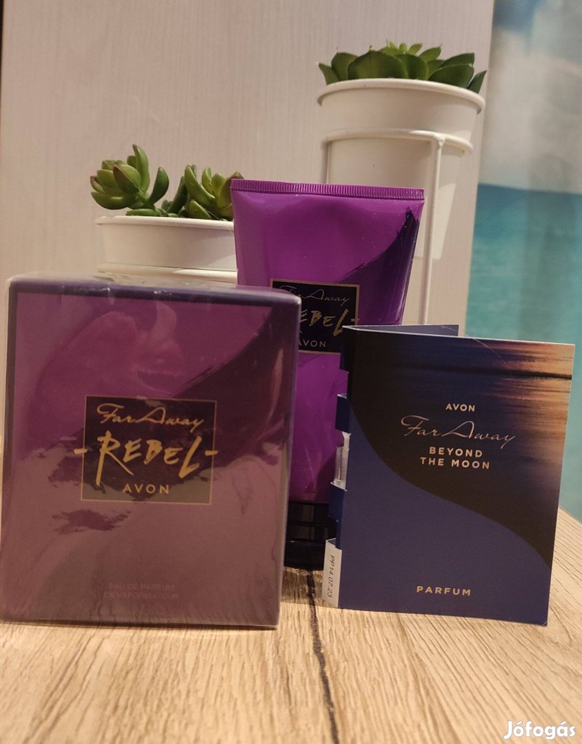 Avon FAR Away Rebel parfüm szett + ajándék mini parfüm minta
