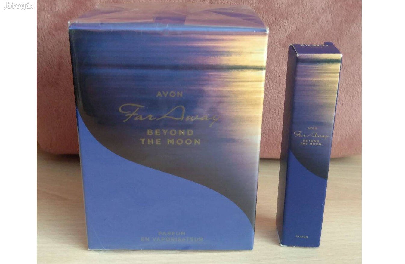 Avon Far Away Beyond the Moon, 50 ml-es parfüm, ajándék miniparfümmel