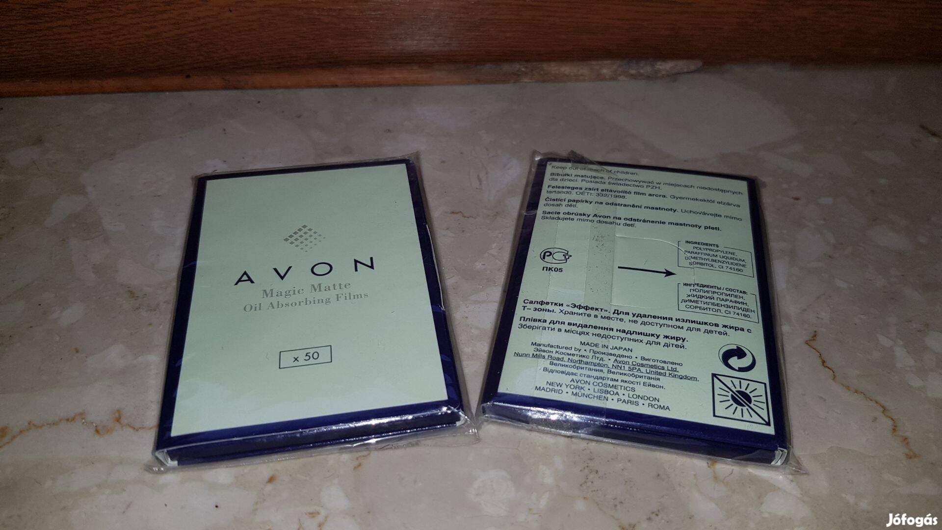 Avon matte mattító lap zsíros bőrre 50db-os 2 csomag új