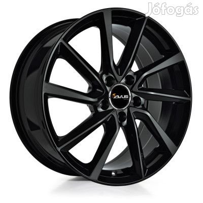 Avus AC-518 Fekete 8X19 5X112 ET38 CB66,5 | alufelni |