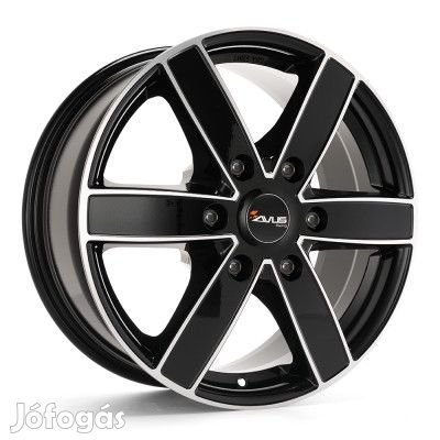 Avus AC-V61 Fekete Polír 6,5X16 6X130 ET62 CB84,1 | alufelni |