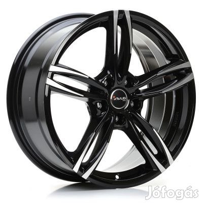 Avus AF15 Fekete polírozott 8,5X19 5X112 ET50 CB57,1 | alufelni |