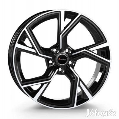 Avus AF20 Fekete polír 8X18 5X112 ET35 CB66,6 alufelni
