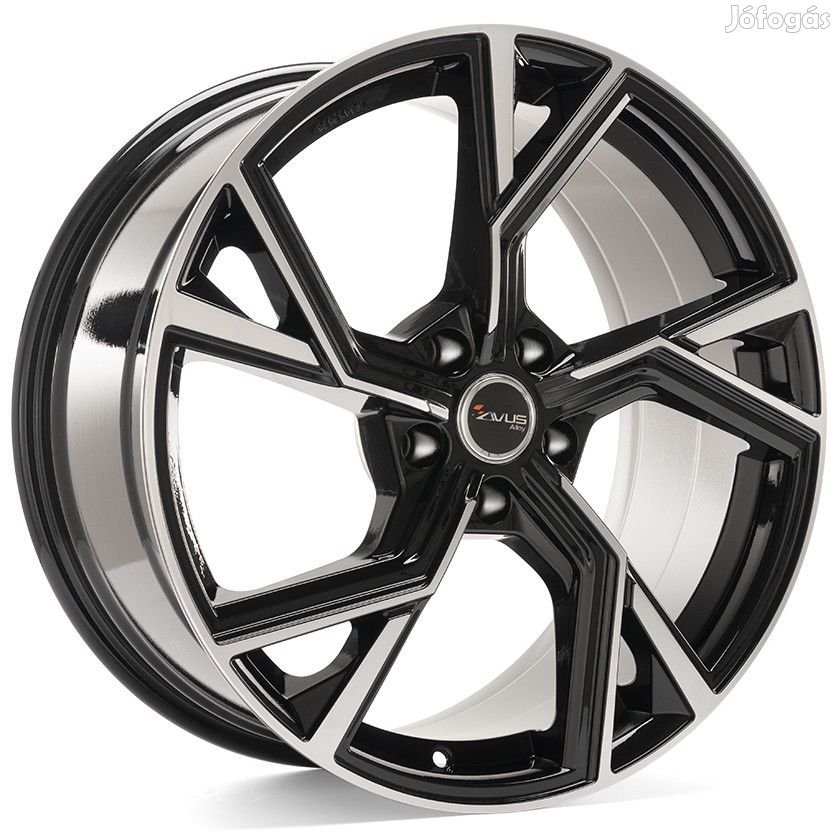 Avus AF20 Fekete polír 8,5X20 5X112 ET20 CB66,6 | alufelni |