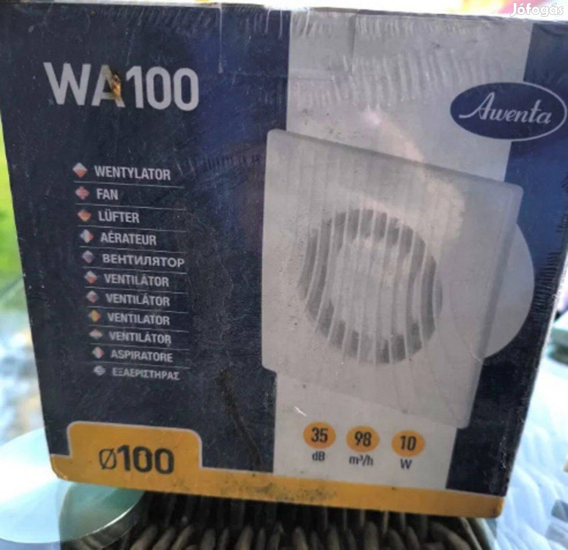 Awenta WA100T ventilátor, időkapcsolóval