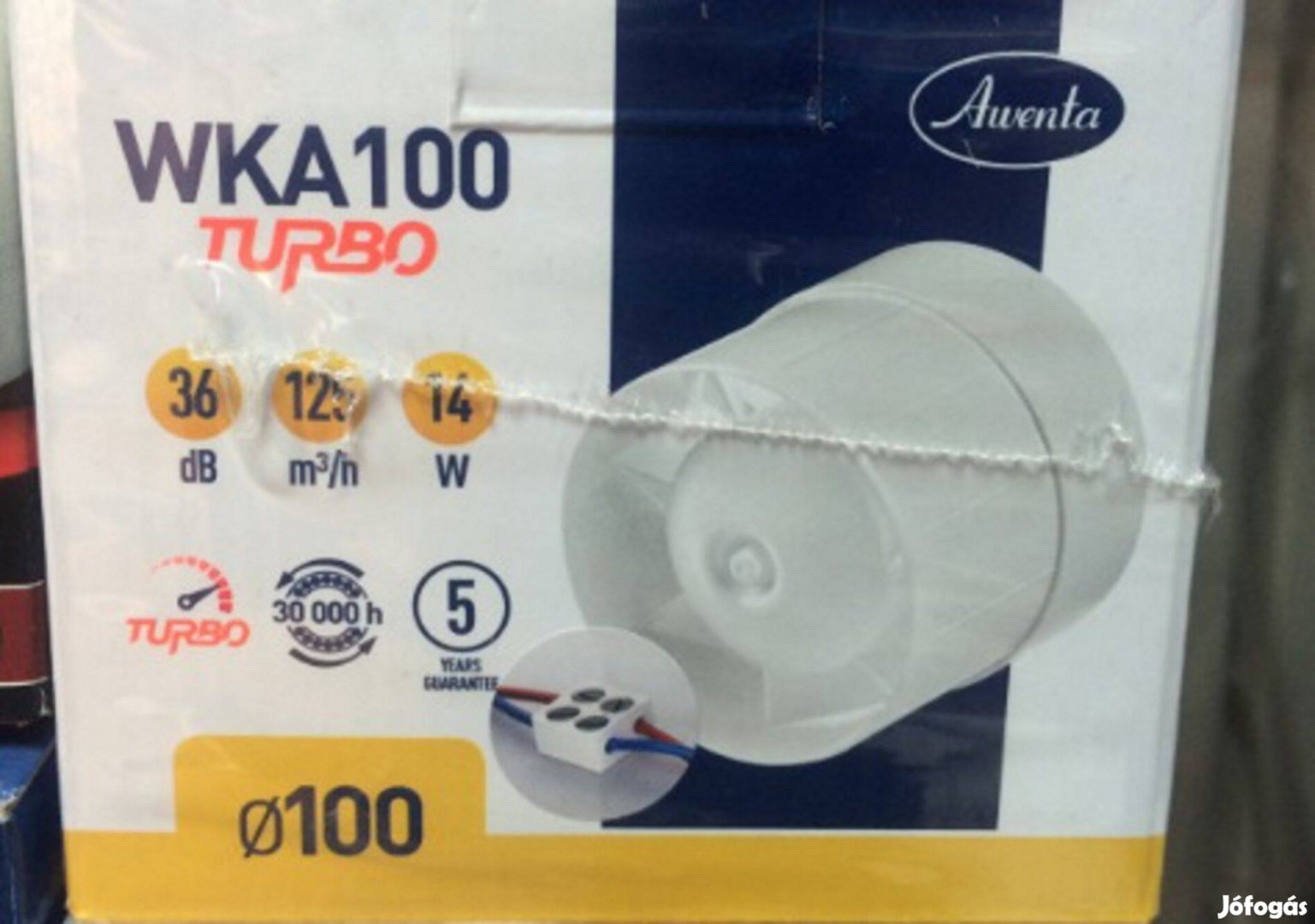 Awenta Wka100T Turbo csőventilátor időzitővel