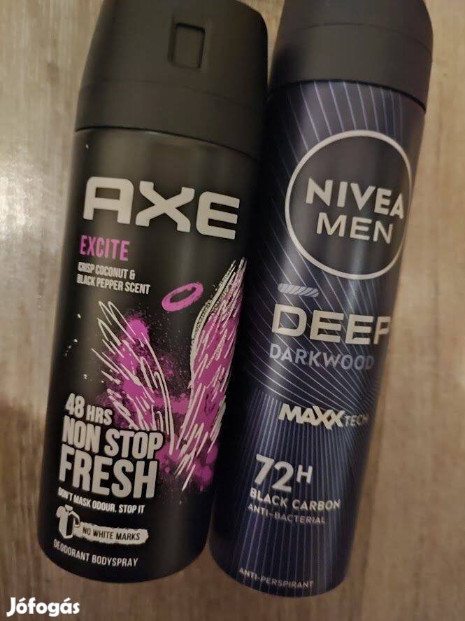 Axe Excite + Nivea Deep spray