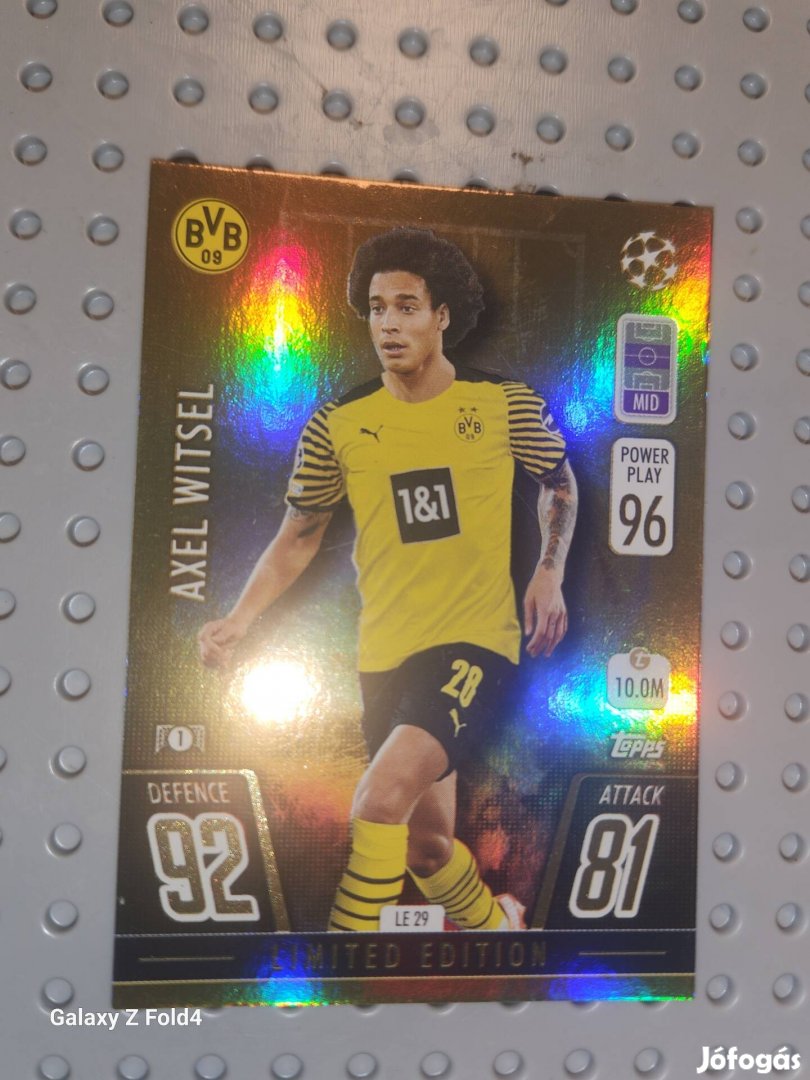 Axel Witsel fociskártya 