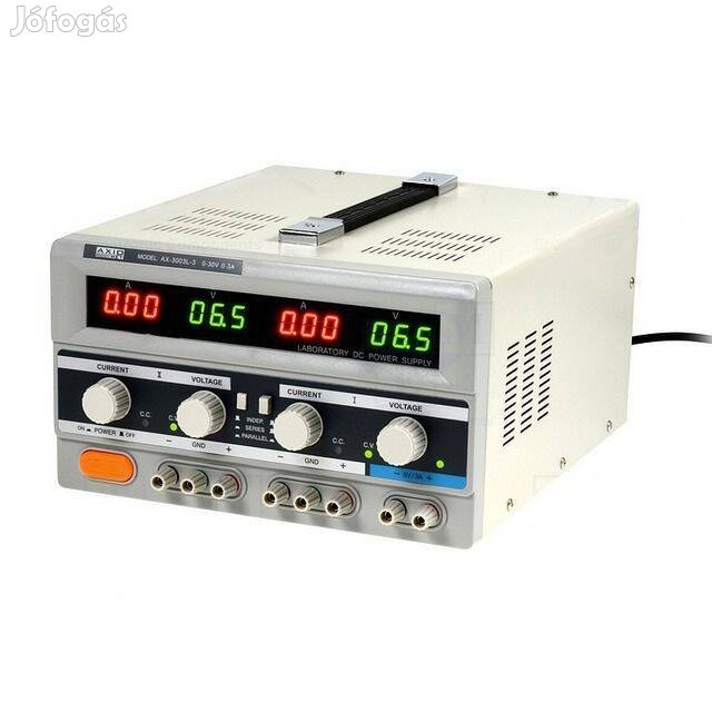 Axiomet Labortápegység Labortáp 2x 30V(3A) + 5V(3A) _