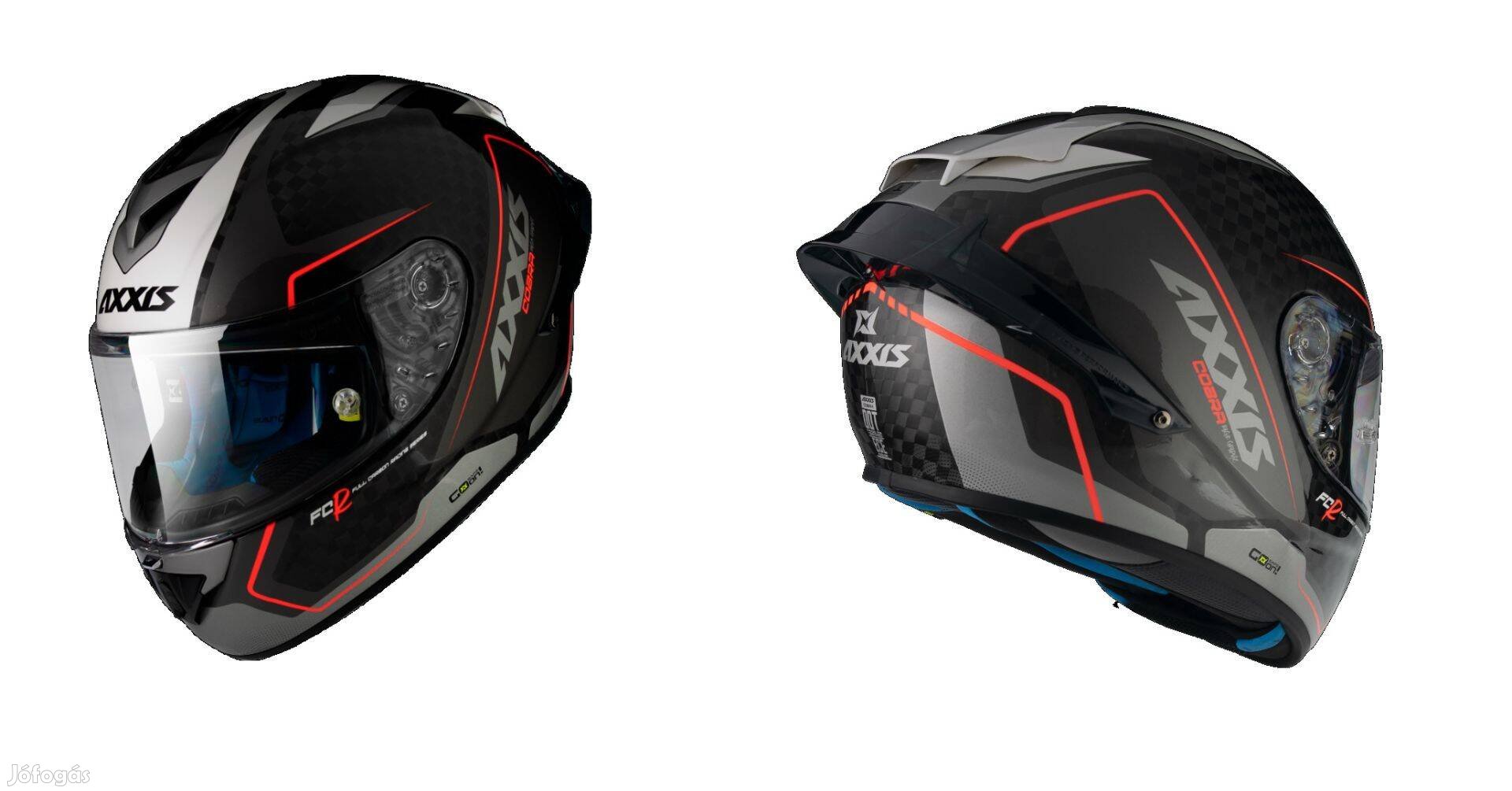 Axxis Cobra új zárt carbon bukósisak M