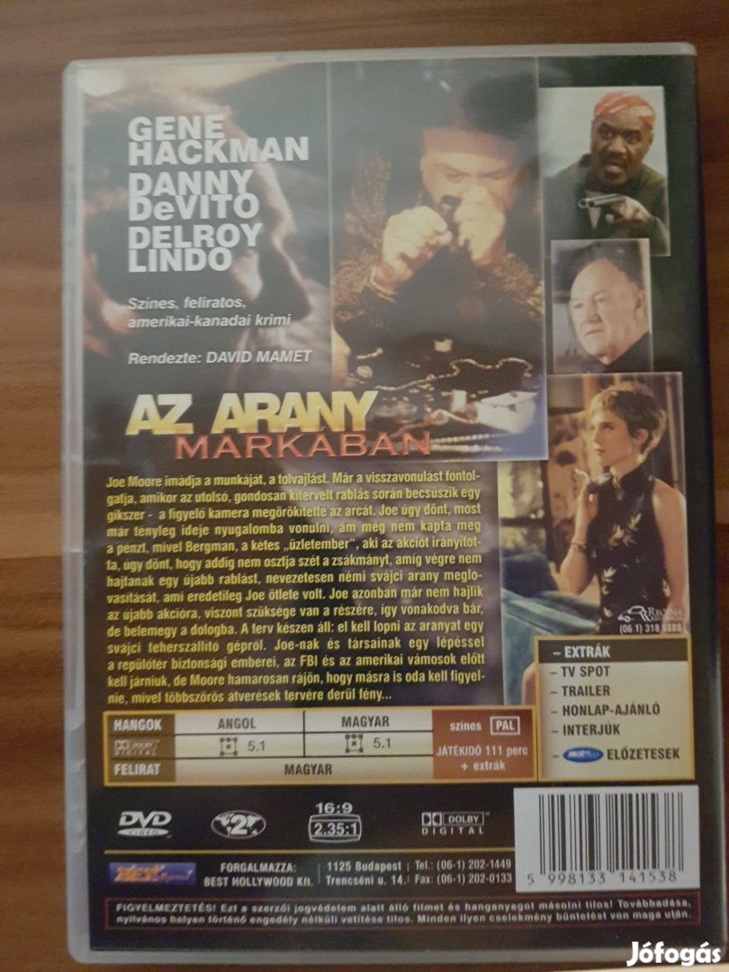 Az Arany Markában DVD
