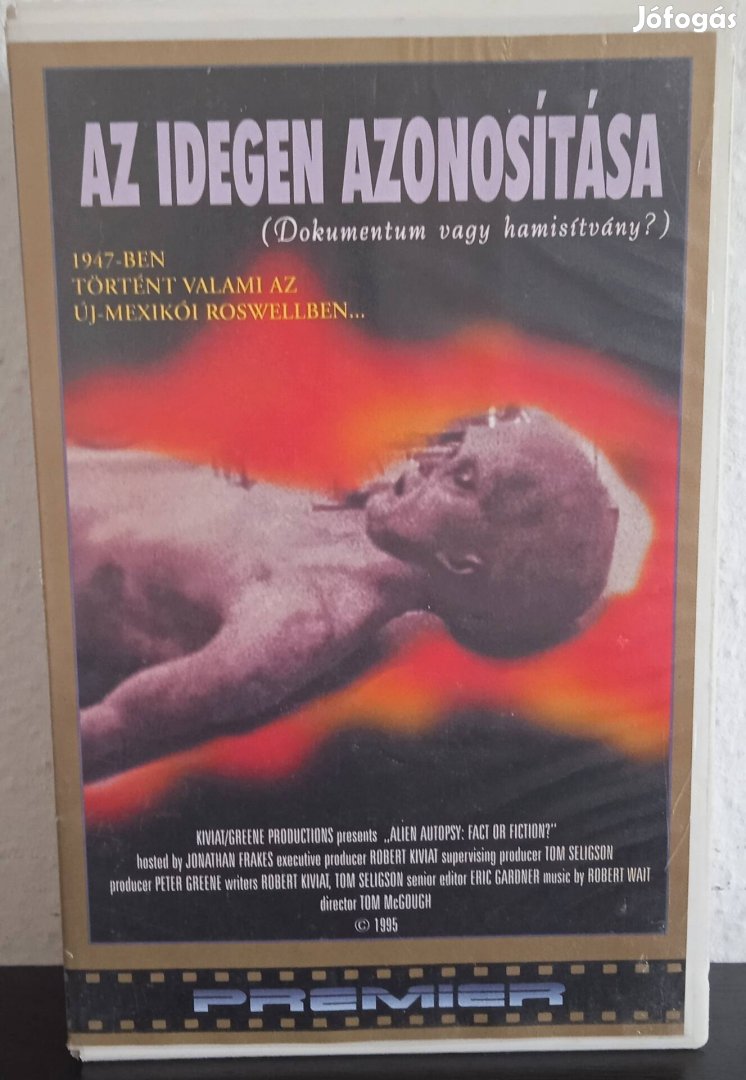 Az Idegen Azonosítása - VHS kazetta eladó 