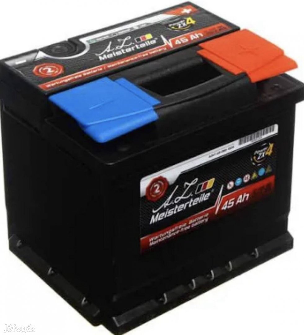 Az Meister 45 Ah Jobb + Új Akksi 