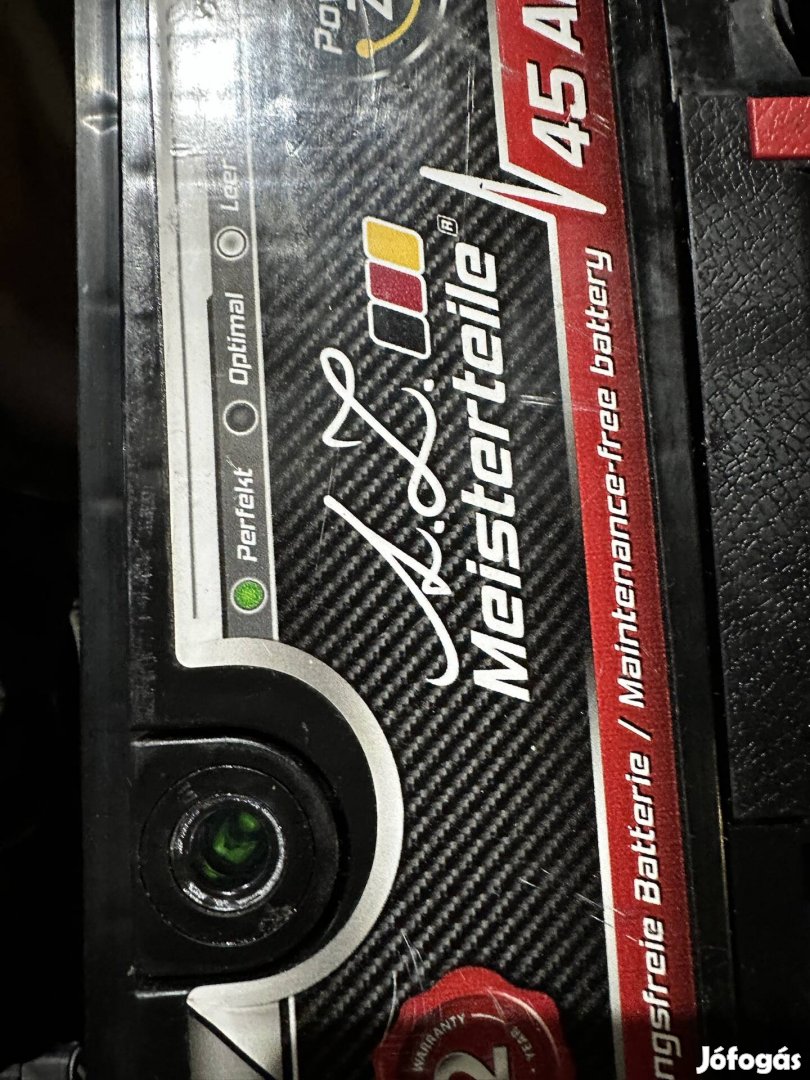 Az Meister T.  45ah J+ Új Állapotú Akksi Beszerelés Is Megoldható !