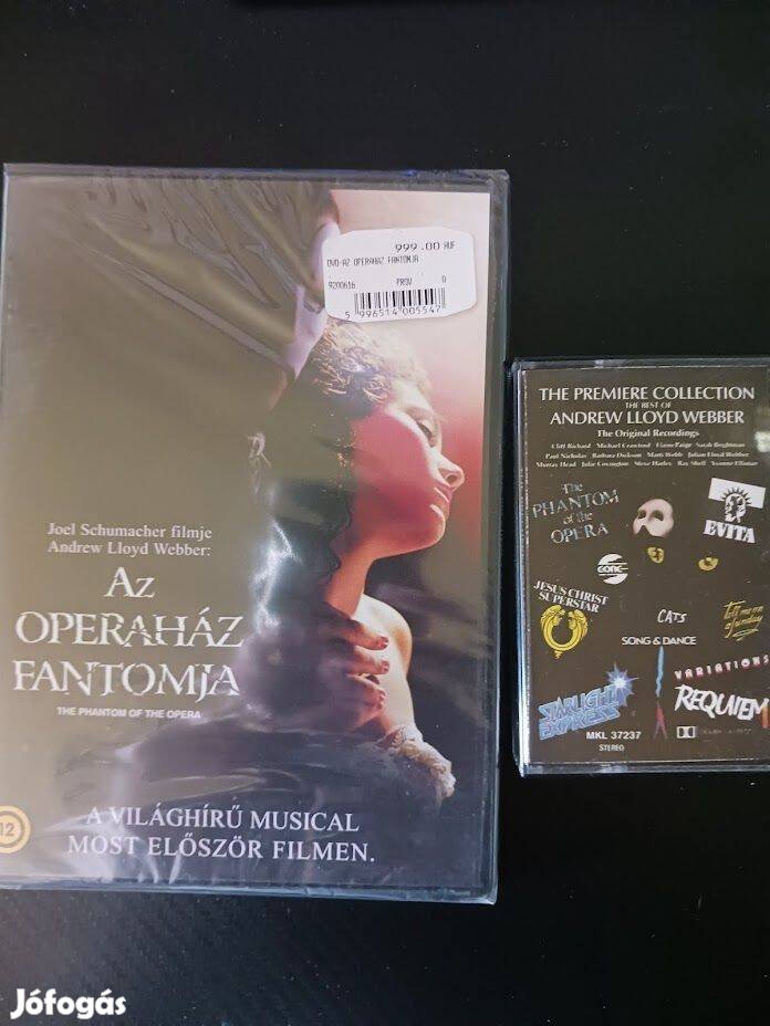 Az Operaház Fantomja DVD+ VHS kazetta