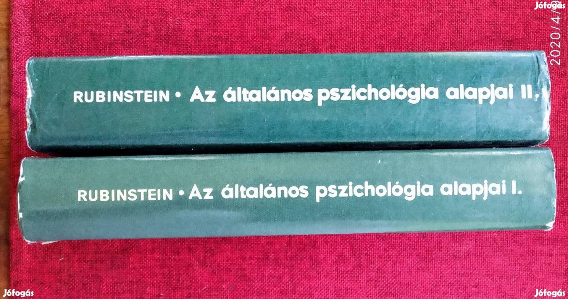 Az általános pszichológia alapjai I-II Rubinstein