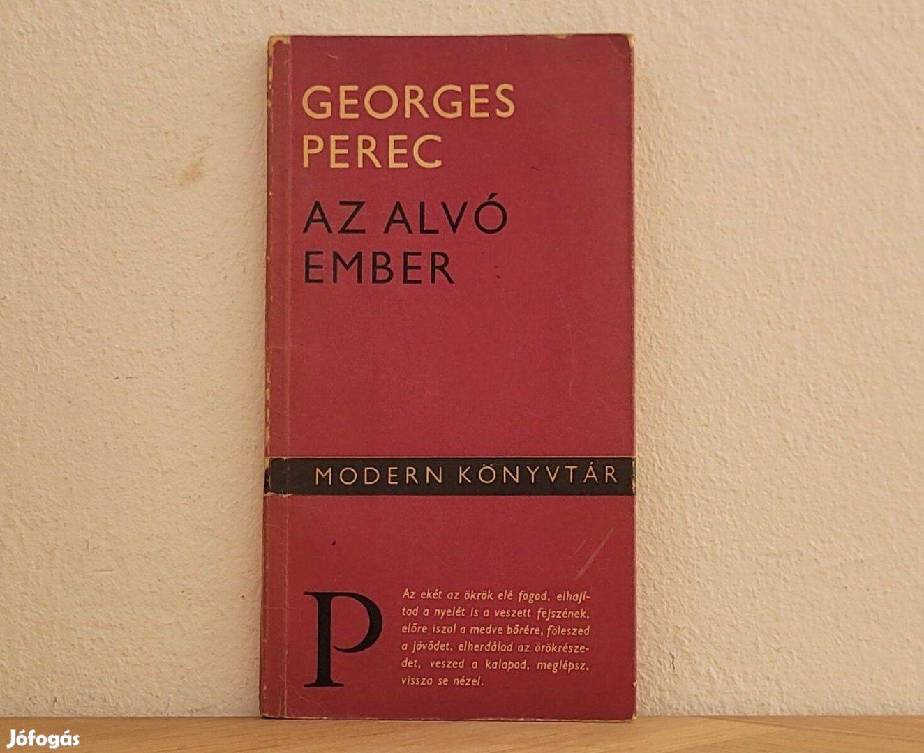 Az alvó ember - Georges Perec könyv eladó