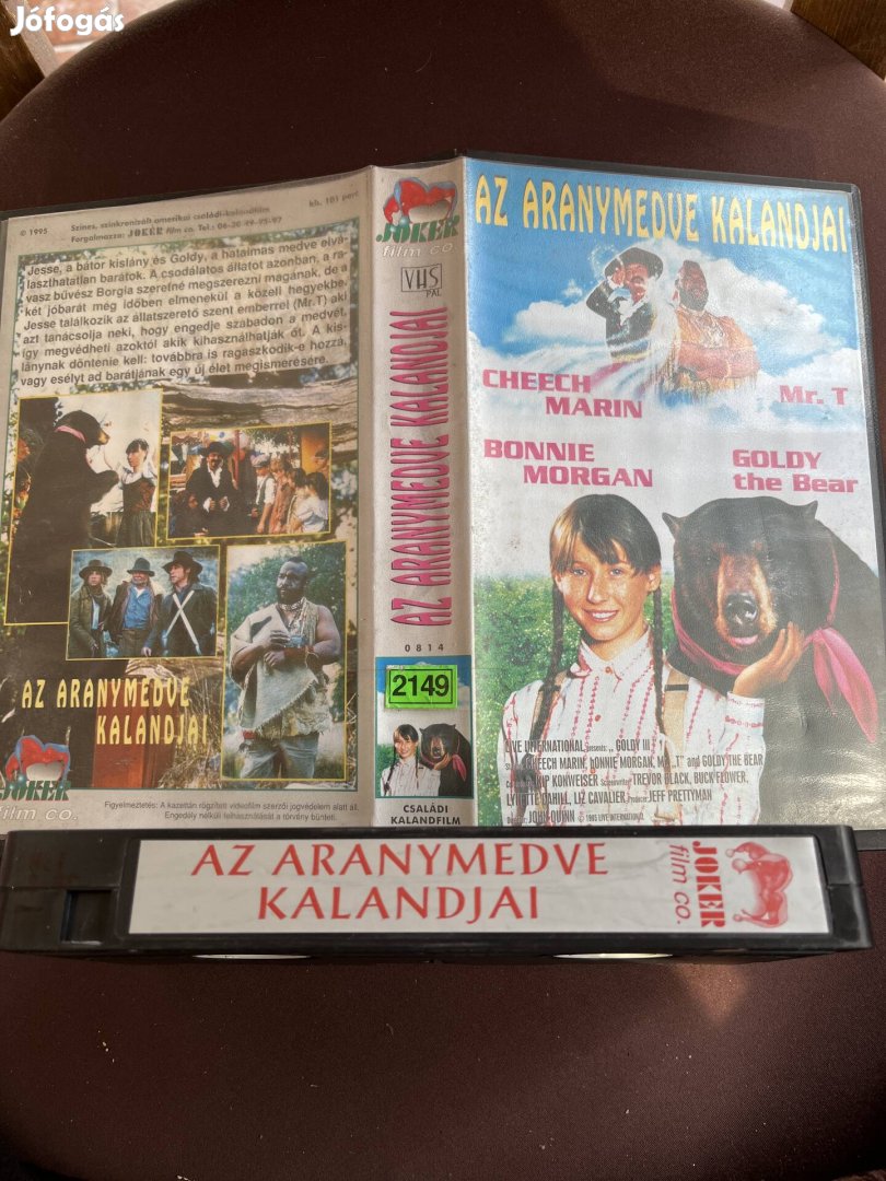 Az aranymedve kalandjai kaland vhs