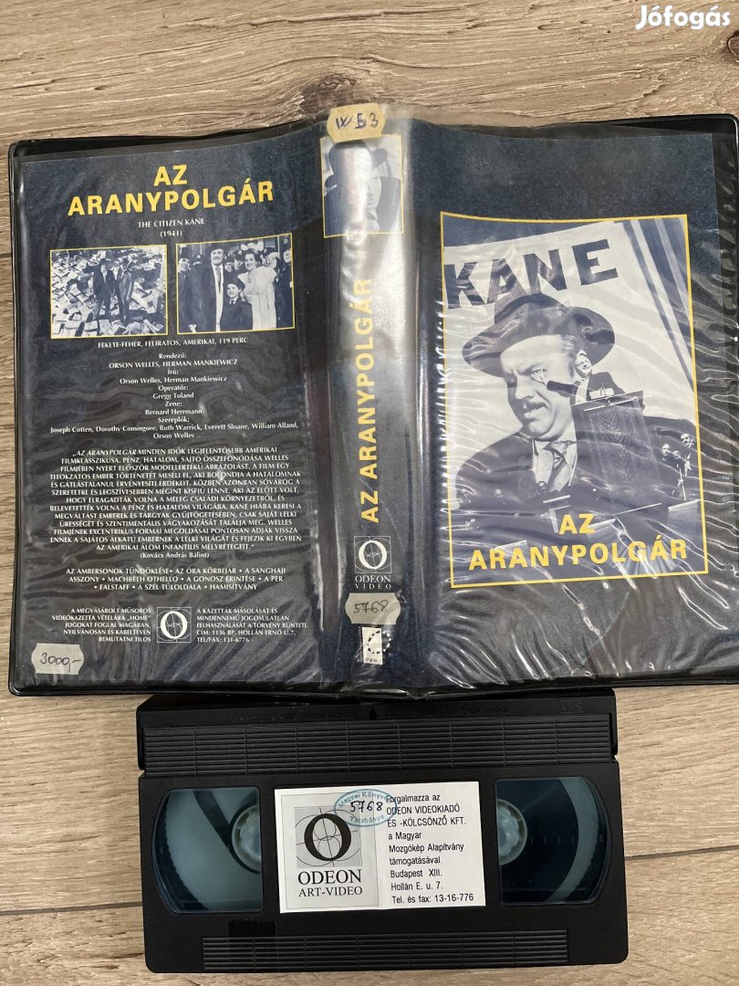 Az aranypolgár vhs 