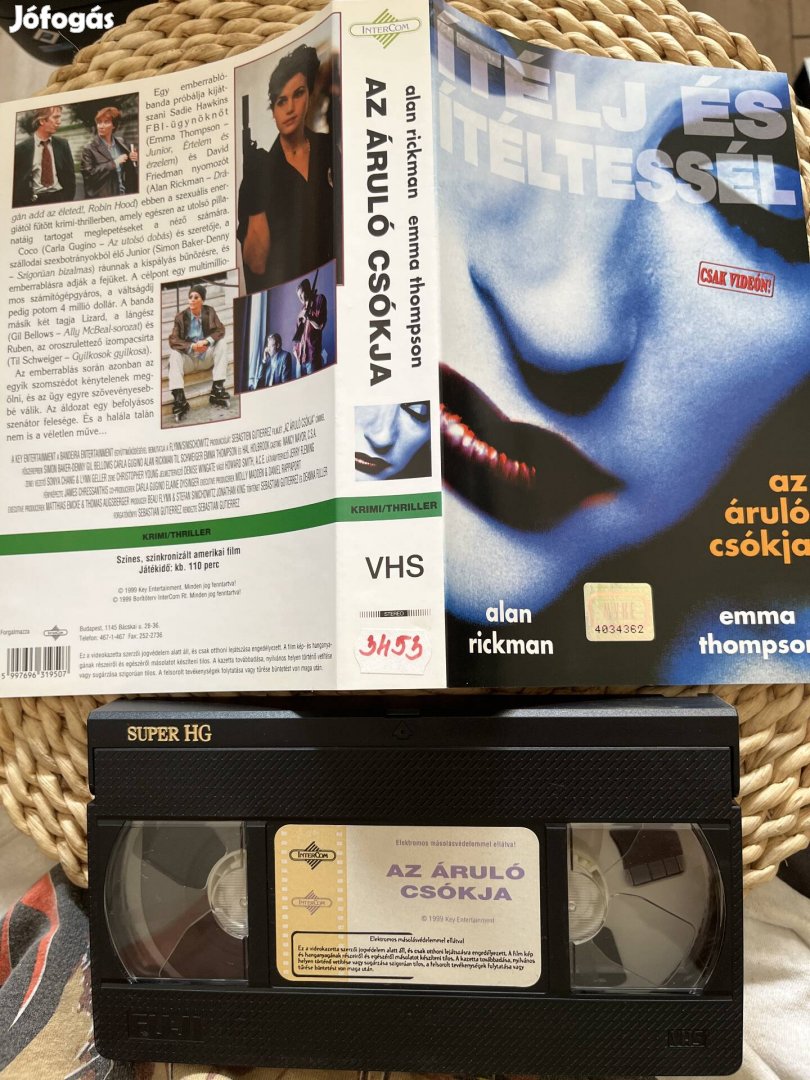 Az áruló csókja vhs