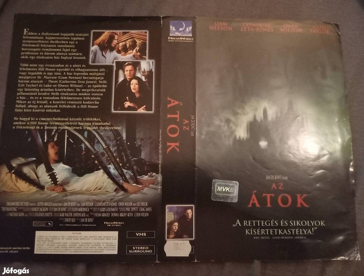 Az átok - horror vhs - Liam Neeson