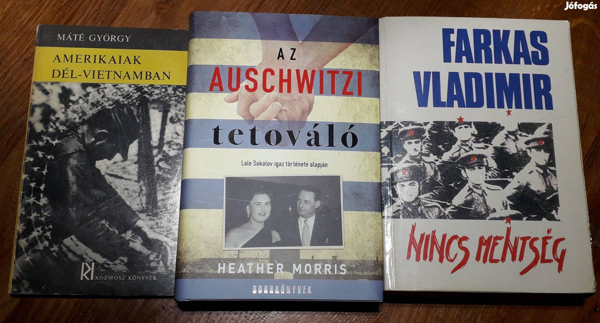 Az auschwitzi tetováló + két könyv kép szerint