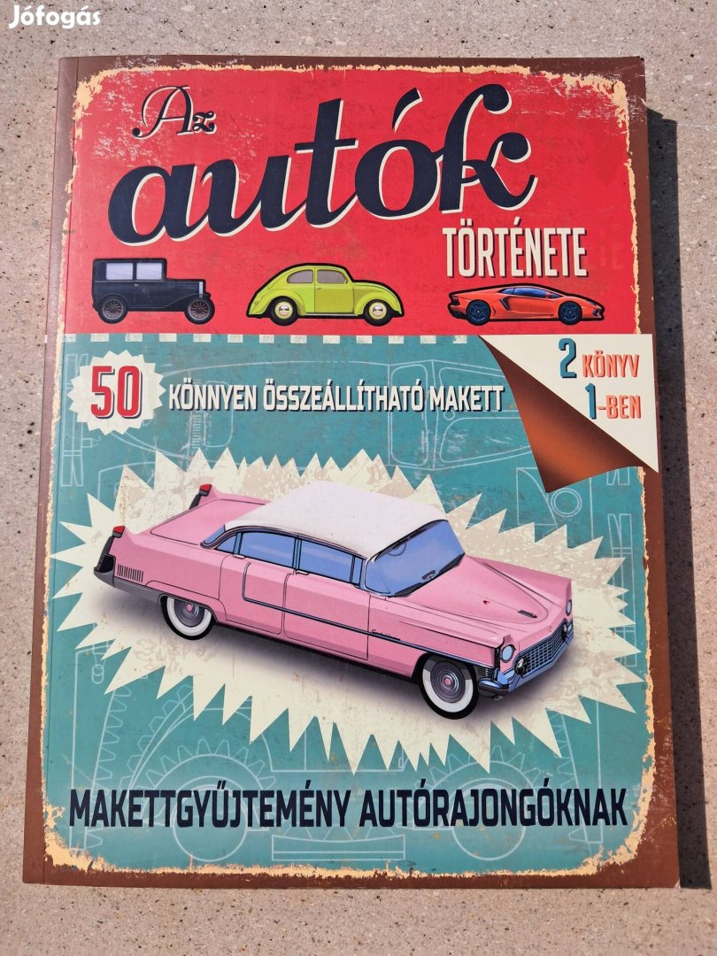 Az autók története - 50 autó makett (féláron)