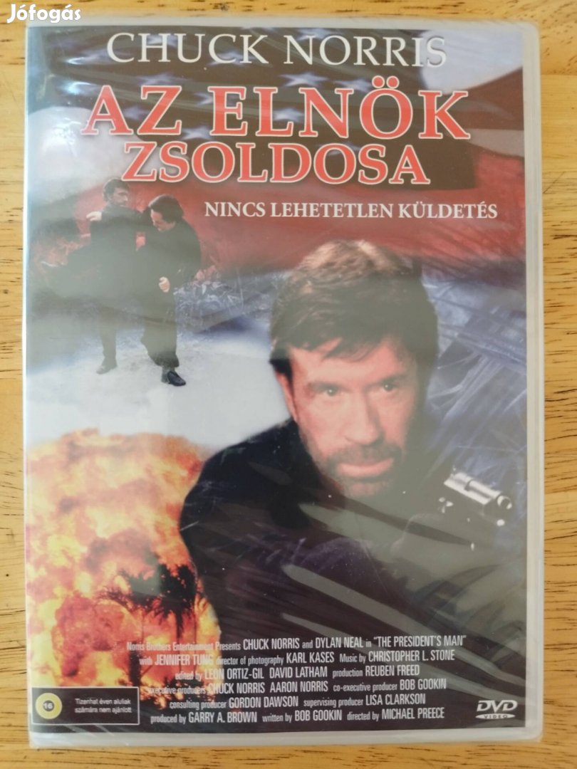 Az elnök zsoldosa dvd Chuck Norris Bontatlan 