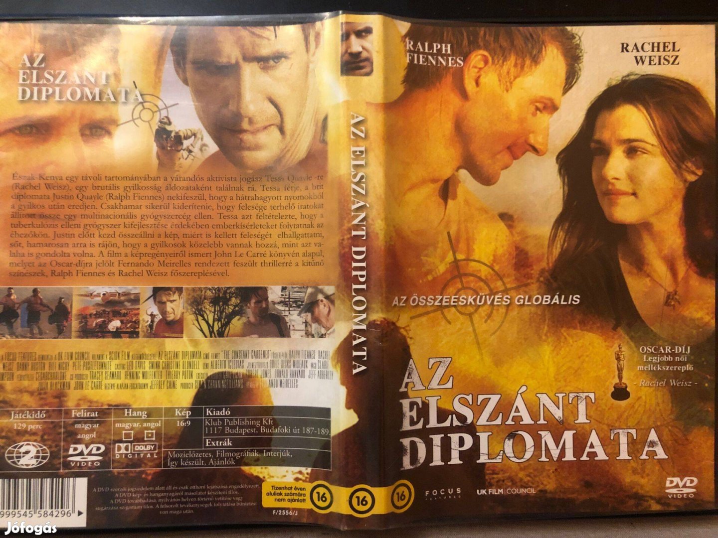 Az elszánt diplomata (karcmentes, Ralph Fiennes, Focus kiadás) DVD