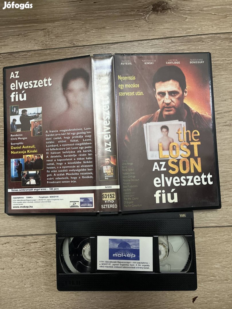 Az elveszett fiú vhs 