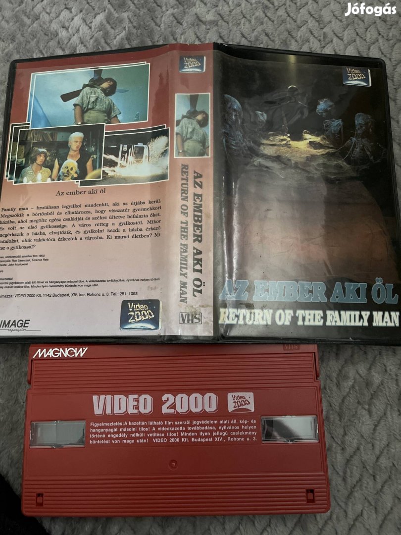 Az ember aki öl vhs nagytok horror