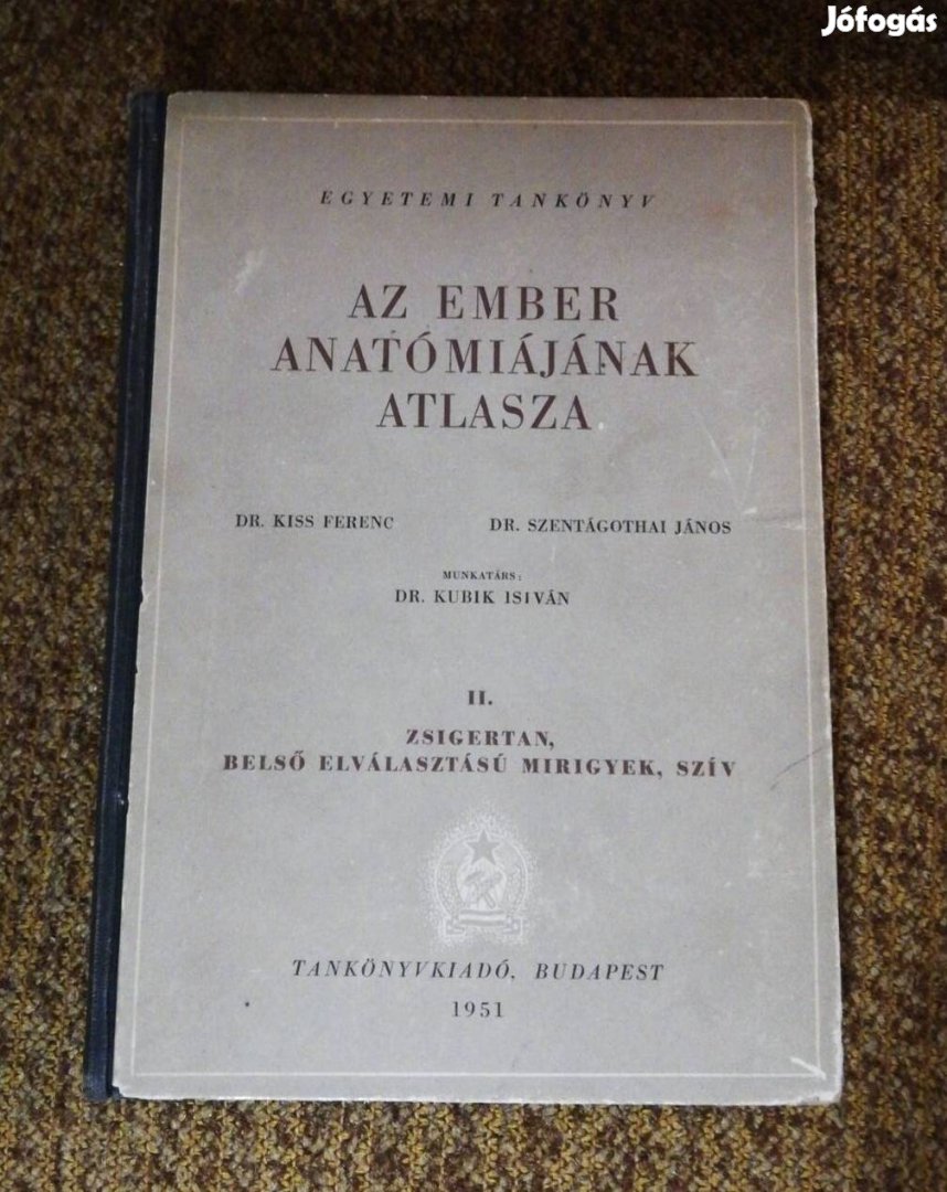 Az ember anatómiájának atlasz a II. - retró, 1951