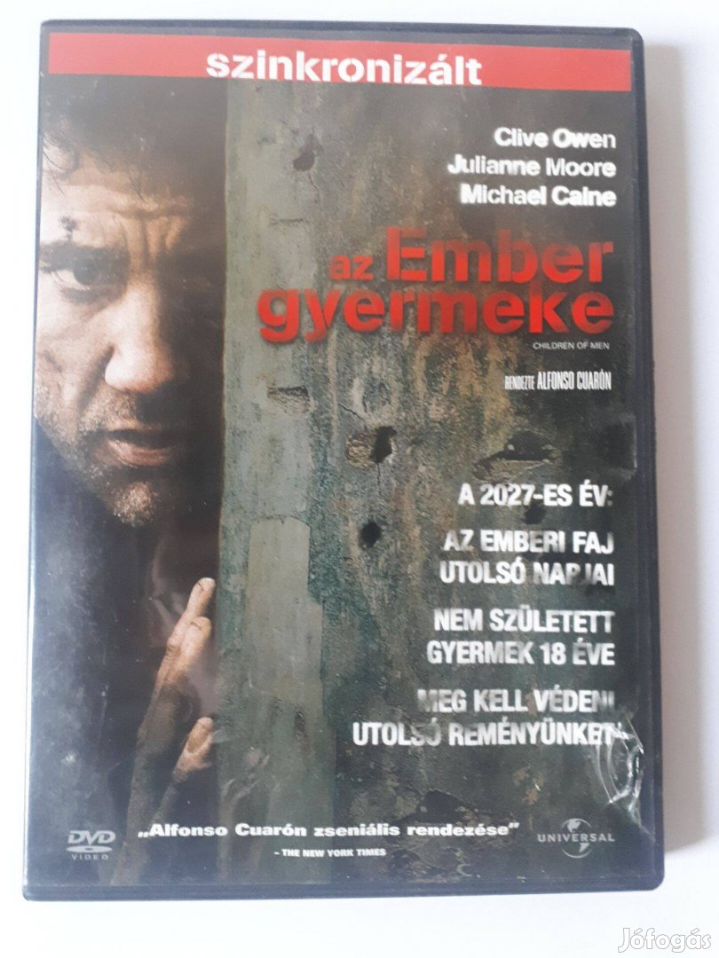 Az ember gyermeke DVD (Clive Owen, Julianne Moore) posta 510 Ft