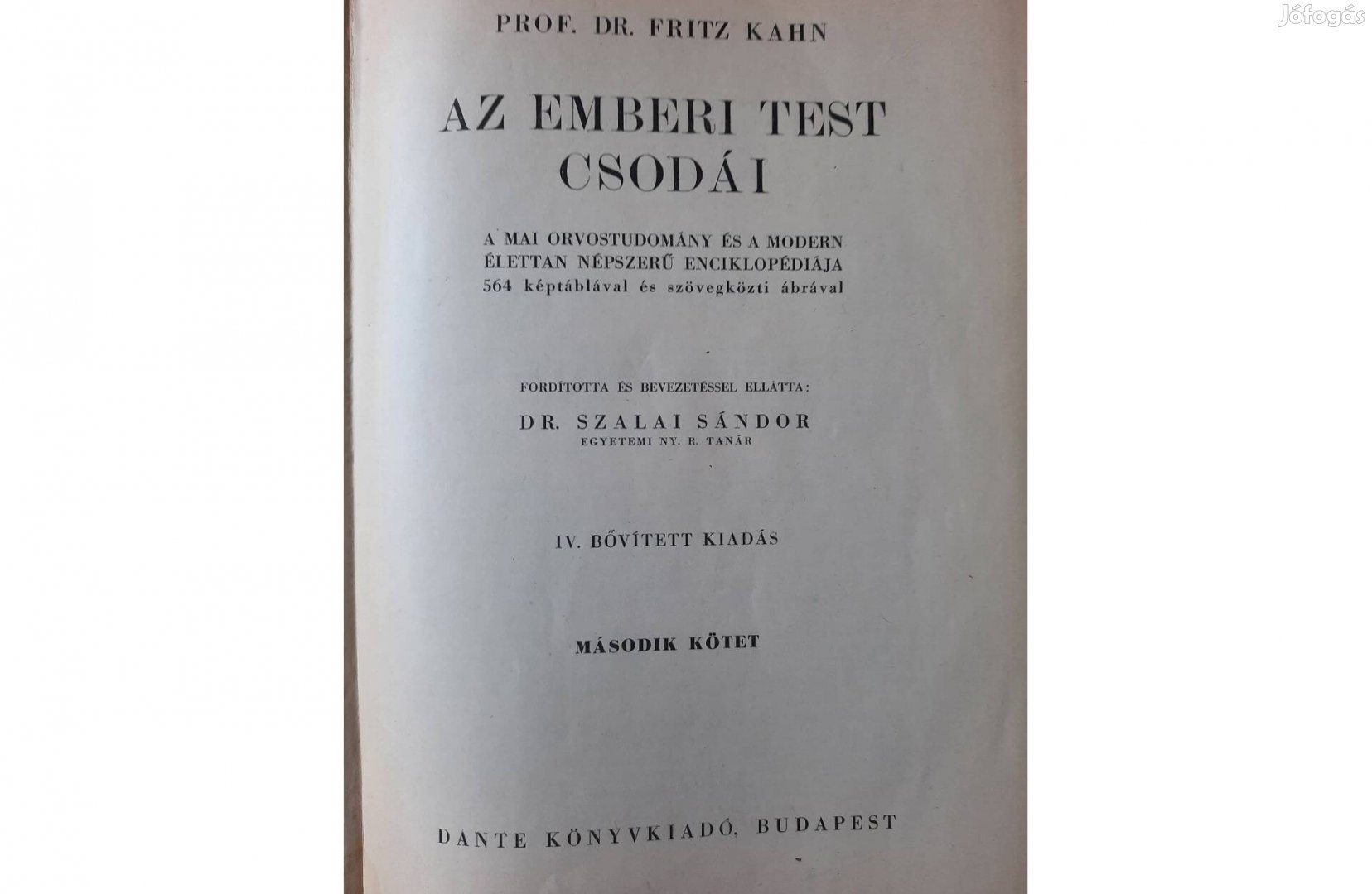 Az emberi test csodái című 2 kötetes mű eladó