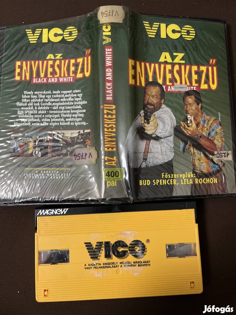 Az enyveskezű vhs Bud Spencer vhs