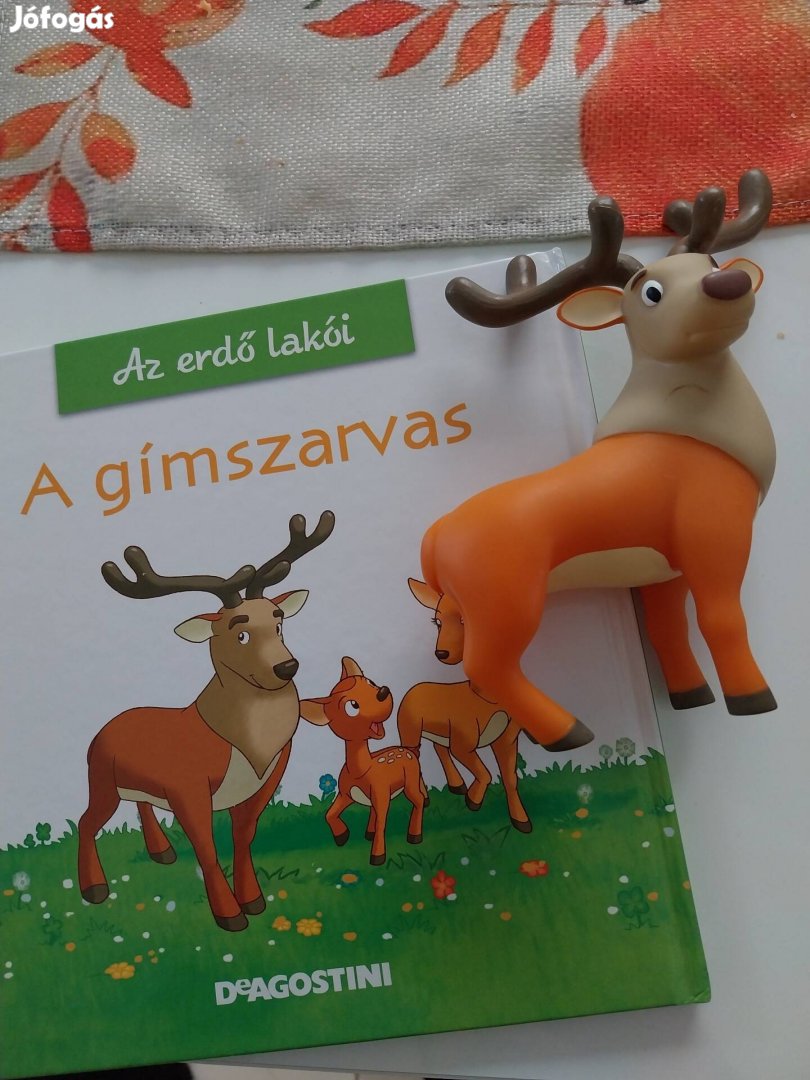 Az erdő lakói : A gimszarvas állatfigurával 