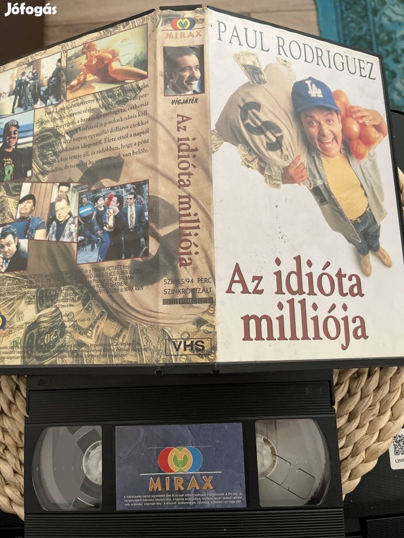 Az idióta milliója vhs