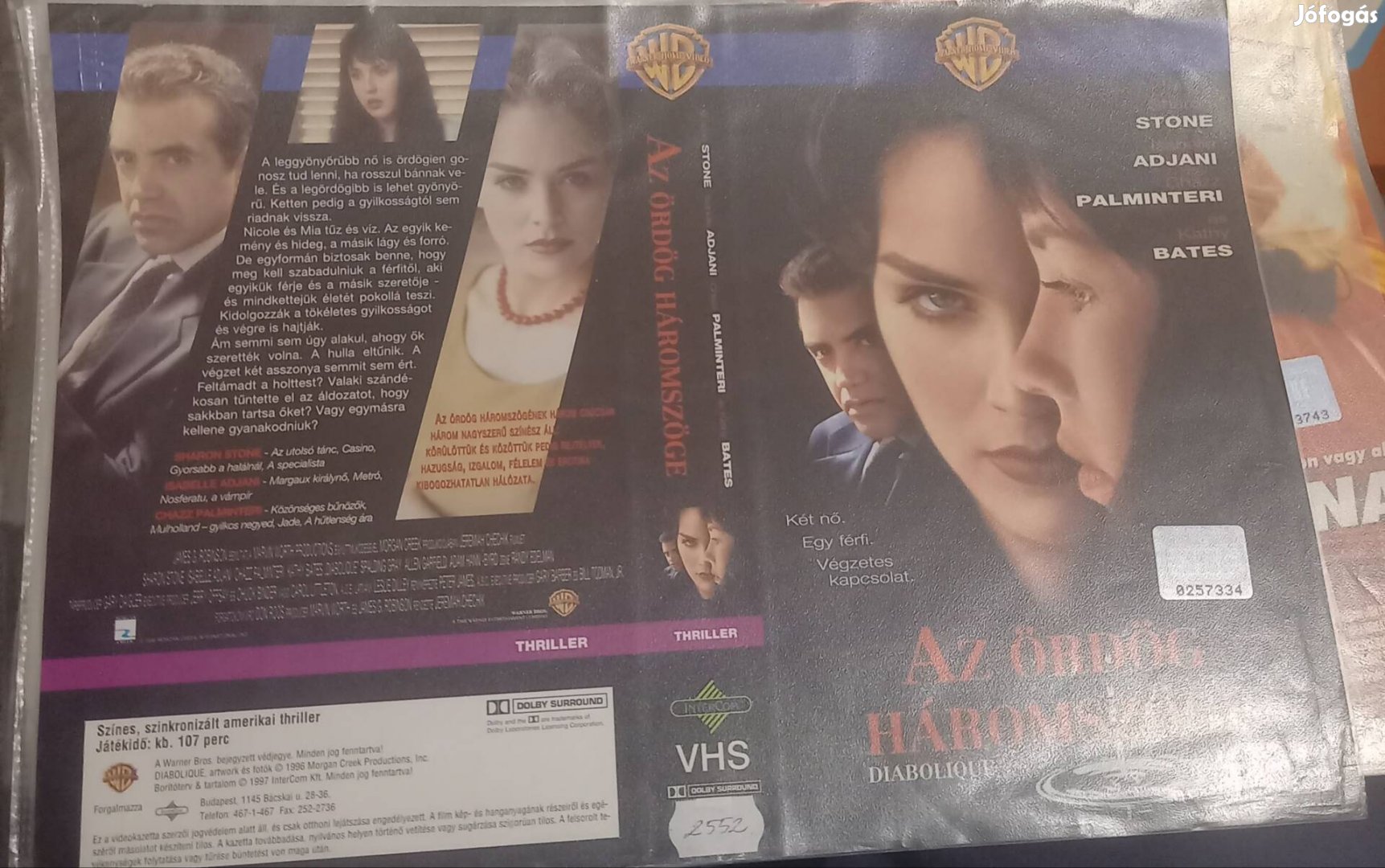 Az ördög háromszöge - thriller vhs - Sharon Stone