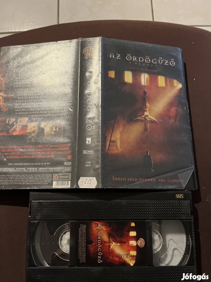 Az ördögűző a kezdet horror vhs.